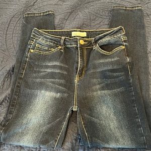 YMI high rise skinny collection dark wash jeans.  Super stretchy in size 13